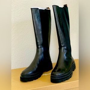 Madewell The Poppy Tall Lugsole Boot Women’s Size 6 -NEW with Box